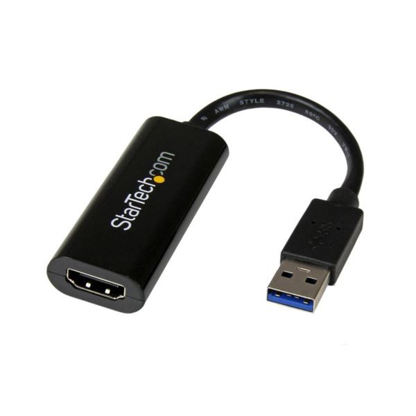 (まとめ）StarTech スリムタイプ USB3.0-HDMI変換アダプタ USB32HDES 1個〔×3セット〕〔代引不可〕