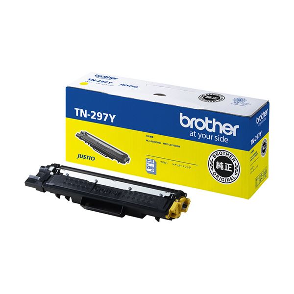 (まとめ）ブラザー トナーカートリッジイエロー(大容量) TN-297Y 1個〔×3セット〕〔代引不可〕の通販は