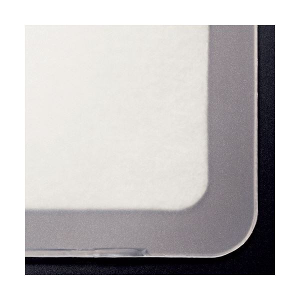 (まとめ）ライオン事務器 デスクマット再生オレフィン製 ノングレア仕上 ダブル（グレーフェルト付） 990×690×1.5mm No.107-FR1枚〔×3セット〕〔代引不可〕