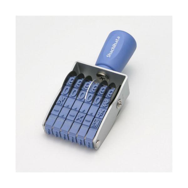 (まとめ）シヤチハタ 回転ゴム印 エルゴグリップ欧文6連 1号 ゴシック体 CF-61G 1個〔×3セット〕〔代引不可〕の通販は 17,760円