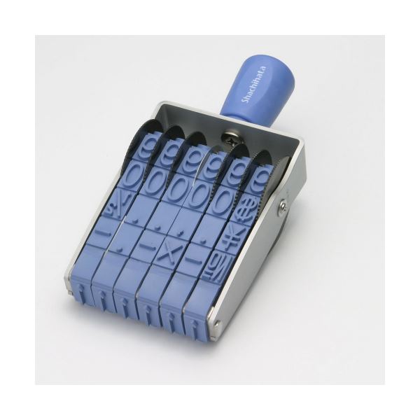 (まとめ) シヤチハタ 回転ゴム印 エルゴグリップ欧文6連 6号 ゴシック体 CF-66G 1個 〔×5セット〕 シヤチハタ 回転ゴム印エルゴグリップ 欧文6連(明朝体) 規格:特大号・欧文6