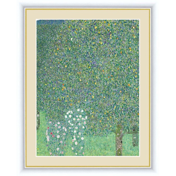 〔グスタフ・クリムトの代表作〕クリムト展 ウィーンと日本 GUSTAV KLIMT（グスタフ クリムト）F4号 木々の下の薔薇〔代引不可〕の通販は 6,846円