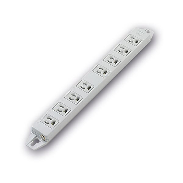 (まとめ) パナソニック マグネット付 OAタップ3P・8個口 グレー ケーブルなし WCH2408H 1個 〔×5セット〕〔代引不可〕の通販は