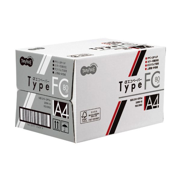 (まとめ) TANOSEE αエコペーパータイプFC SRA3サイズ 標準 80g 1冊(250枚) (×5セット) |b04 まとめ) TANOSEE αエコペーパータイプFC B5 標準 80g 1セット(2000枚:250枚
