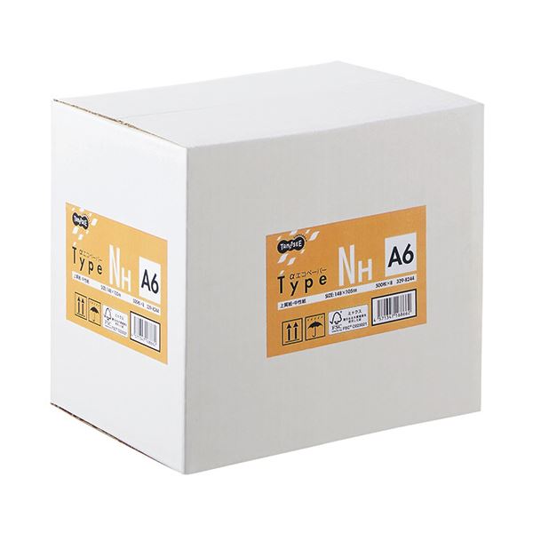 (まとめ) TANOSEE αエコペーパータイプNH A6 1箱(4000枚:500枚×8冊) 〔×5セット〕〔代引不可〕