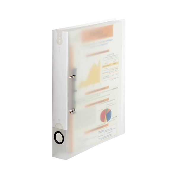 (まとめ) TANOSEE Dリングファイル（PP表紙） A4タテ 2穴 250枚収容 背幅43mm クリア 1セット（10冊） 〔×5セット〕〔代引不可〕の通販は 24,570円