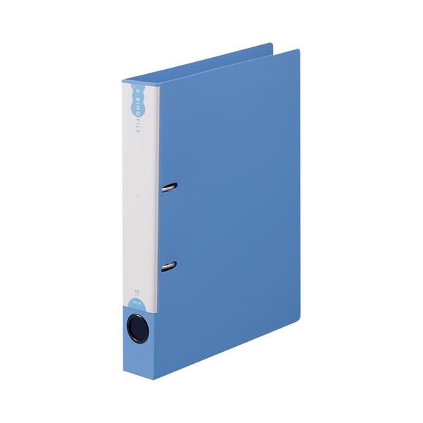 (まとめ) TANOSEE Dリングファイル（PP表紙） A4タテ 2穴 250枚収容 背幅43mm ブルー 1セット（10冊） 〔×5セット〕〔代引不可〕の通販は 24,570円