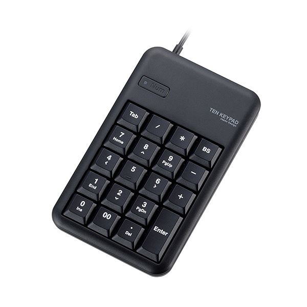 (まとめ) エレコム コンパクトUSBテンキーパッドブラック TK-TCM013BK 1個 〔×10セット〕〔代引不可〕の通販は