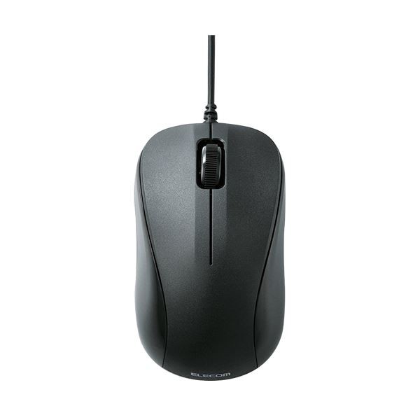 (まとめ) エレコム USB光学式マウス 3ボタンRoHS指令準拠 Sサイズ ブラック M-K5URBK/RS 1個 〔×10セット〕〔代引不可〕の通販は