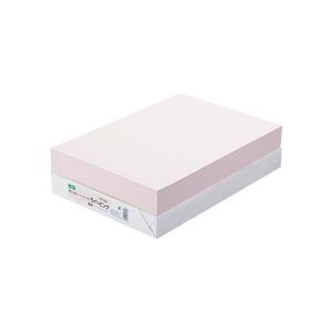 (まとめ) TANOSEE αエコカラーペーパーII B4 ライトピンク 1冊(500枚) 〔×10セット〕〔代引不可〕の通販は