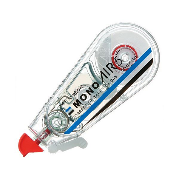 (まとめ) トンボ鉛筆 修正テープ モノエアー5mm幅×10m 赤 CT-CA5 1セット（5個） 〔×10セット〕〔代引不可〕の通販は