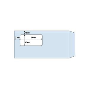 (まとめ) ヒサゴ 窓つき封筒 A4三ツ折用 アクアMF16 1箱(100枚) 〔×10セット〕〔代引不可〕