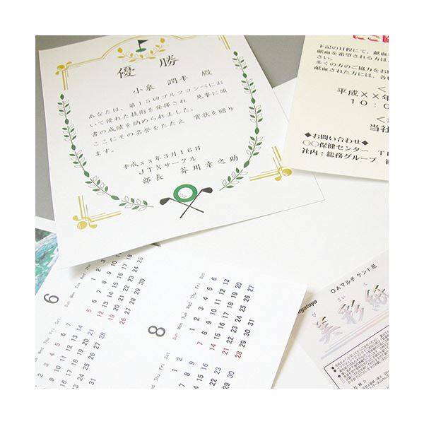 (まとめ) 長門屋商店 OAマルチケント紙 美彩紙 B5 ナ-961 1パック（50枚） 〔×10セット〕〔代引不可〕の通販は