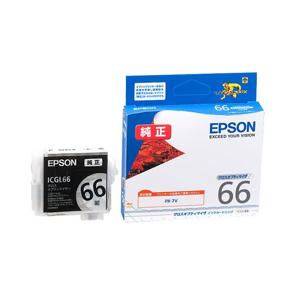 (まとめ) エプソン EPSON インクカートリッジ グロスオプティマイザ ICGL66 1個 〔×10セット〕〔代引不可〕の通販は