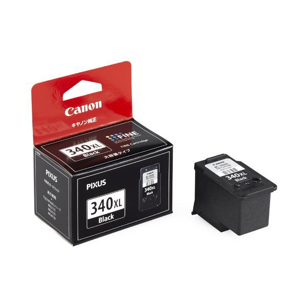 (まとめ) キヤノン Canon FINEカートリッジ BC-340XL ブラック 大容量 5211B001 1個 〔×10セット〕〔代引不可〕