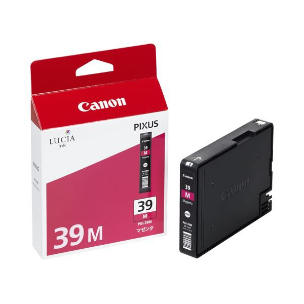 (まとめ) キヤノン Canon インクタンク PGI-39M マゼンタ 4862B001 1個 〔×10セット〕〔代引不可〕