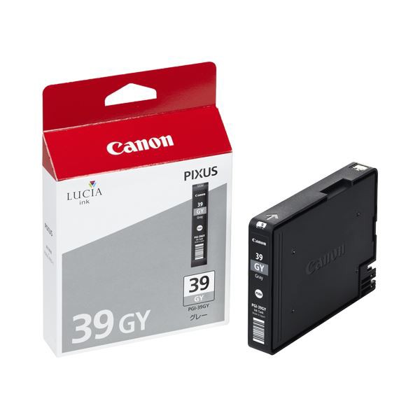 (まとめ) キヤノン Canon インクタンク PGI-39GY グレー 4859B001 1個 〔×10セット〕〔代引不可〕