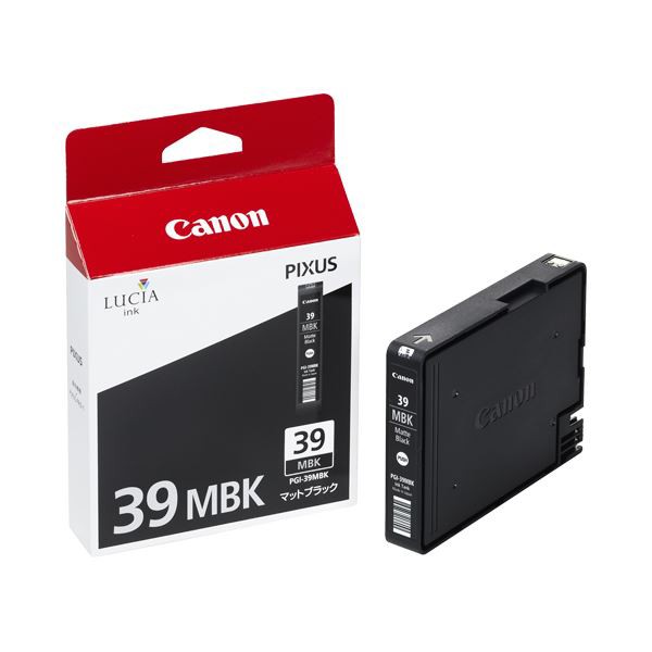 (まとめ) キヤノン Canon インクタンク PGI-39MBK マットブラック 4856B001 1個 〔×10セット〕〔代引不可〕