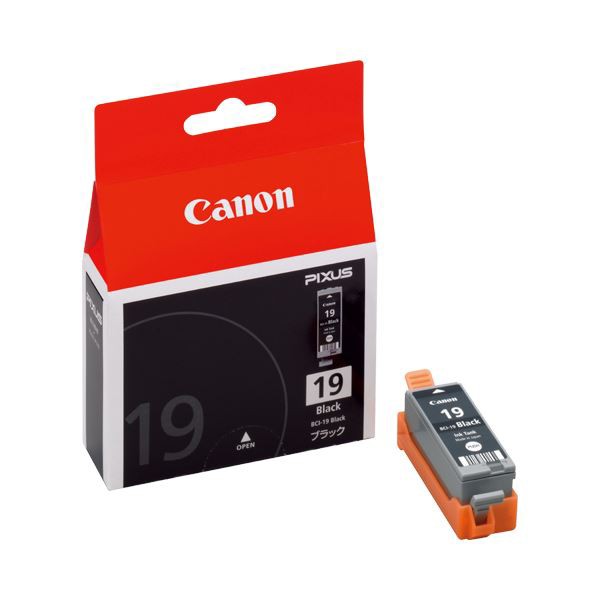 (まとめ) キヤノン Canon インクタンク BCI-19BK ブラック 1506B001 1個 〔×10セット〕〔代引不可〕