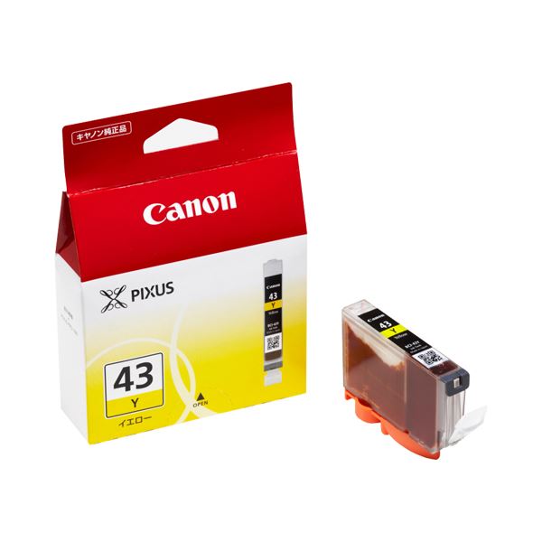(まとめ) キヤノン Canon インクタンク BCI-43Y イエロー 6379B001 1個 〔×10セット〕〔代引不可〕の通販は