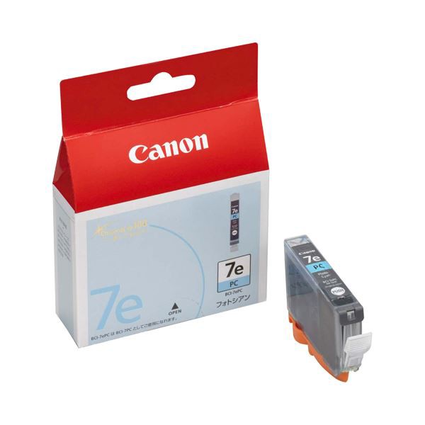 (まとめ) キヤノン Canon インクタンク BCI-7ePC フォトシアン 0368B001 1個 〔×10セット〕〔代引不可〕の通販は