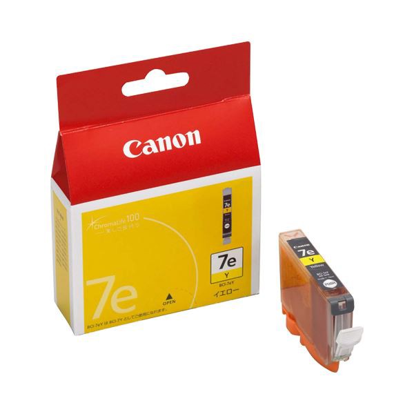 (まとめ) キヤノン Canon インクタンク BCI-7eY イエロー 0367B001 1個 〔×10セット〕〔代引不可〕