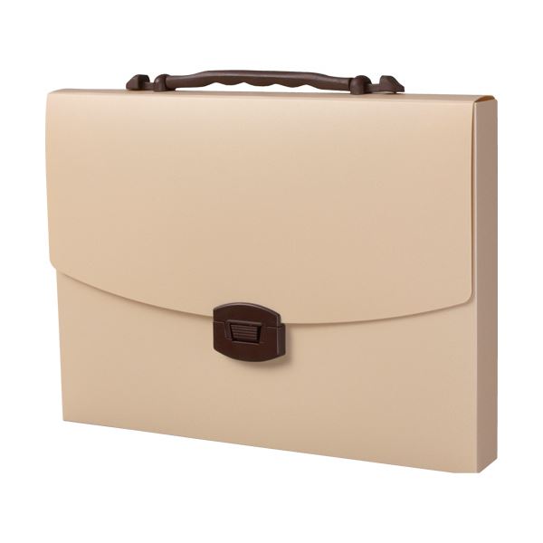 (まとめ) ライオン事務器 キャリングバッグイロキャリ ミルクティー CA-143MT 1個 〔×10セット〕〔代引不可〕の通販は