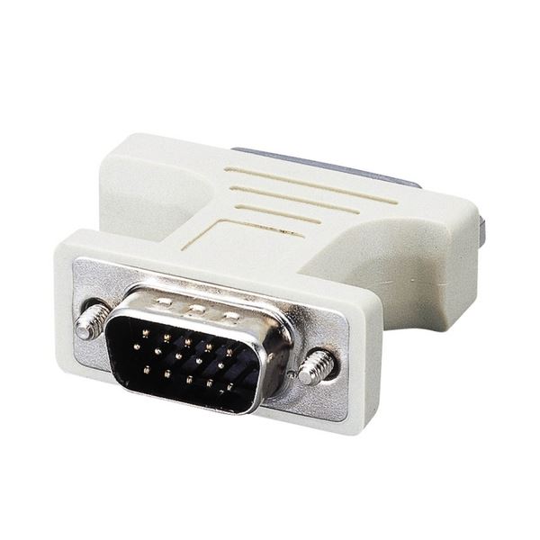 (まとめ) エレコム DVI-I変換アダプタ(DVI-I29pin)メス-(ミニD-Sub15pin)オス AD-DVFTD15M 1個 〔×10セット〕〔代引不可〕