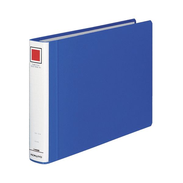 (まとめ) コクヨ チューブファイル(エコツインR) A4ヨコ 300枚収容 背幅45mm 青 フ-RT635B 1冊 〔×10セット〕〔代引不可〕の通販は 10,560円