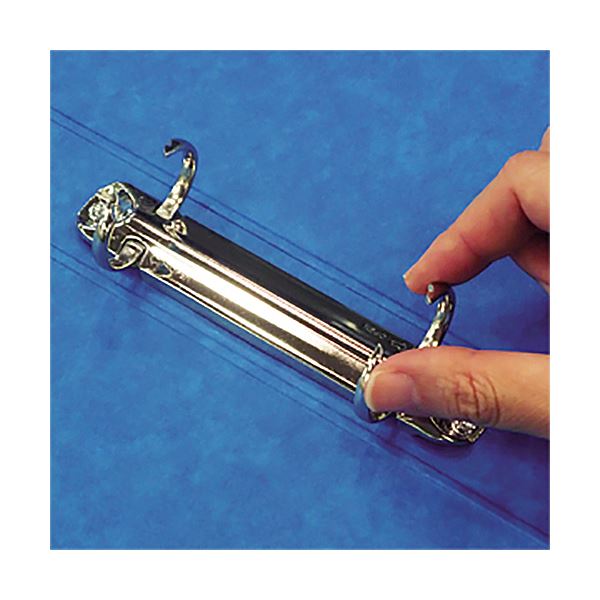 (まとめ) リヒトラブ リングファイル(ツイストリング) B4ヨコ 2穴 200枚収容 背幅35mm 藍 F-834UN-5 1冊 〔×10セット〕〔代引不可〕の通販は