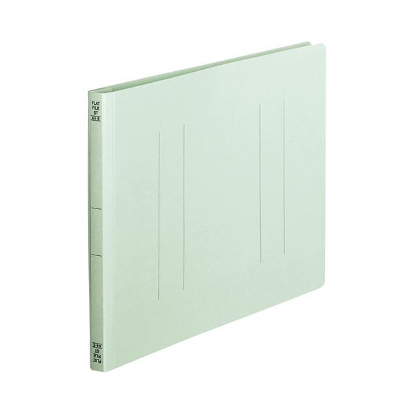 (まとめ) TANOSEE フラットファイル（スタンダードカラー） A4ヨコ 150枚収容 背幅18mm 青 1パック（10冊） 〔×10セット〕〔代引不可〕の通販は