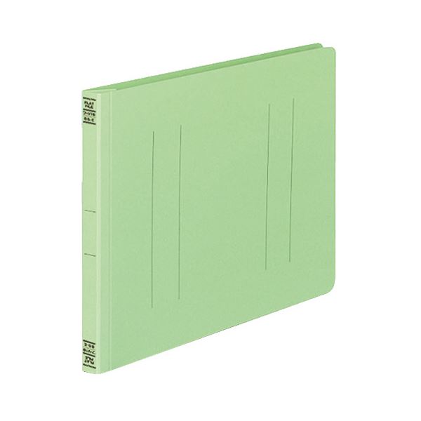 (まとめ) コクヨ フラットファイルV(樹脂製とじ具) B5ヨコ 150枚収容 背幅18mm 緑 フ-V16G 1パック(10冊) 〔×10セット〕〔代引不可〕