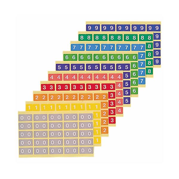 (まとめ) ライオン事務器 カラーナンバーラベルL数字1 KL-2-1 1パック(250片:25片×10シート) 〔×10セット〕〔代引不可〕