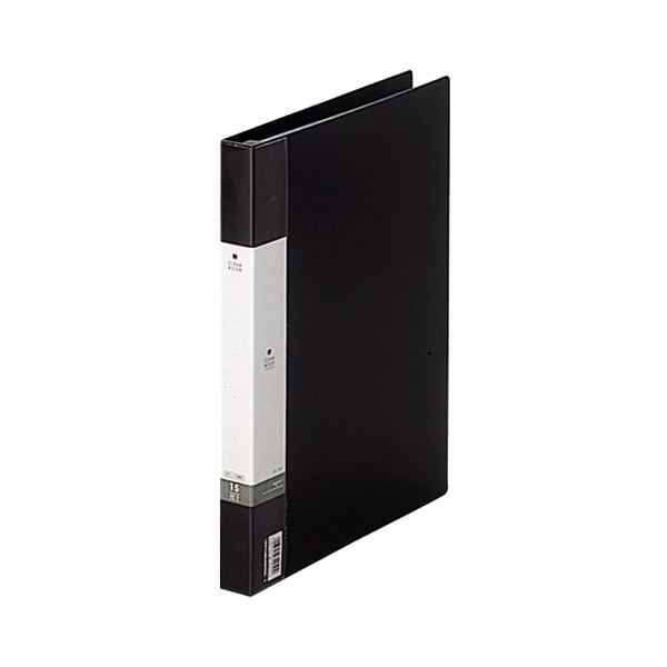(まとめ) リヒトラブ リクエスト クリヤーブック(クリアブック)(ポケット交換タイプ) A4タテ 30穴 15ポケット付属 背幅25mm 黒 G3801-24 1冊 〔×10セット〕〔代引不可〕の通販は