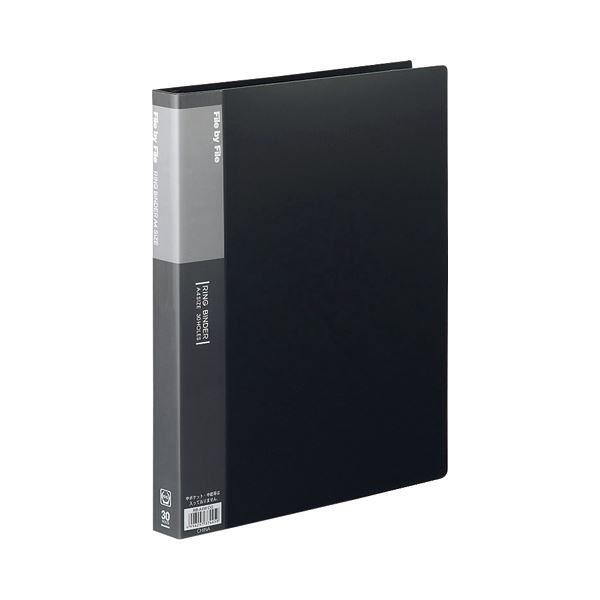 (まとめ) ビュートン リングバインダー A4タテ 30穴 45枚収容 背幅32mm ダークグレー RB-A4W-DG 1冊 〔×10セット〕〔代引不可〕の通販は 9,485円