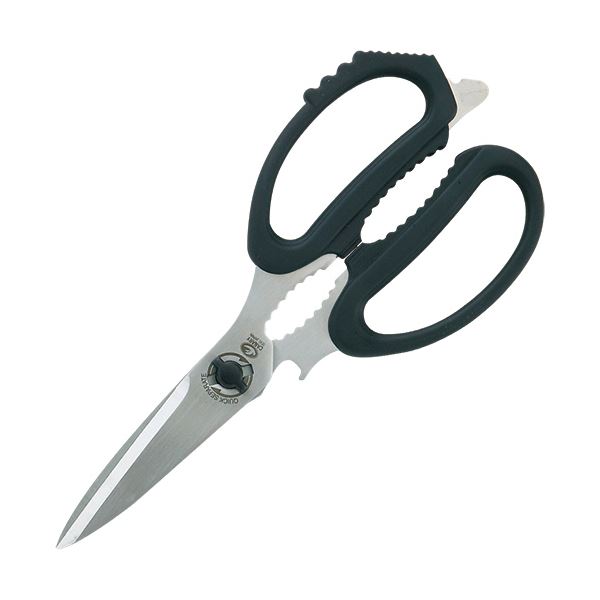 長谷川刃物 キッチンハサミ ブラック EL-210 1本 〔×10セット〕〔代引不可〕の通販は