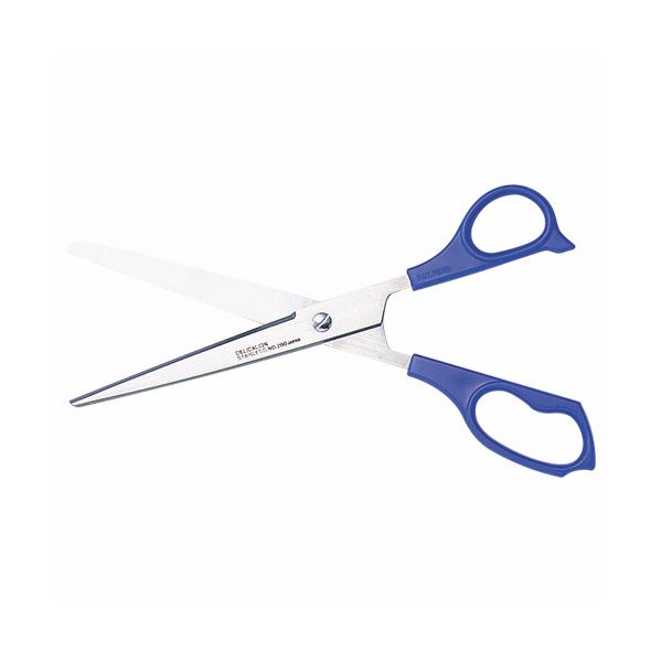 (まとめ) ライオン事務器 ステンレスはさみ刃渡り80mm 青 No.280 1本 〔×10セット〕〔代引不可〕の通販は