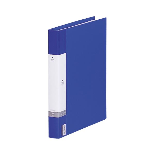 (まとめ) リヒトラブ リクエスト名刺帳(ポケット交換タイプ) A4タテ 30穴 500カード ヨコ入れ 青 G8802-8 1冊 〔×10セット〕〔代引不可〕の通販は