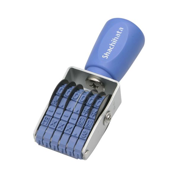 (まとめ) シヤチハタ 回転ゴム印 エルゴグリップ 欧文6連 3号 ゴシック体 CF-63G 1個 〔×10セット〕〔代引不可〕の通販は 26,380円