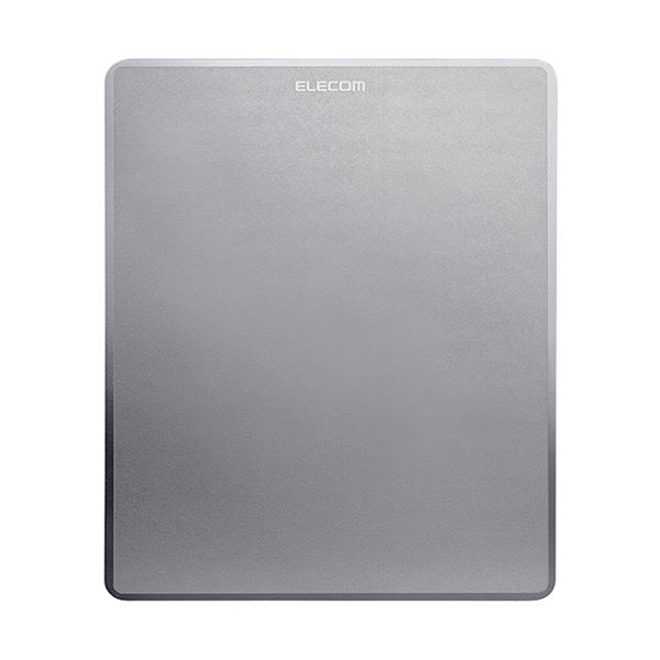 (まとめ) エレコムレーザー＆光学式マウス対応 メタリックマウスパッド ダークシルバー MP-112BK 1枚 〔×30セット〕〔代引不可〕の通販は