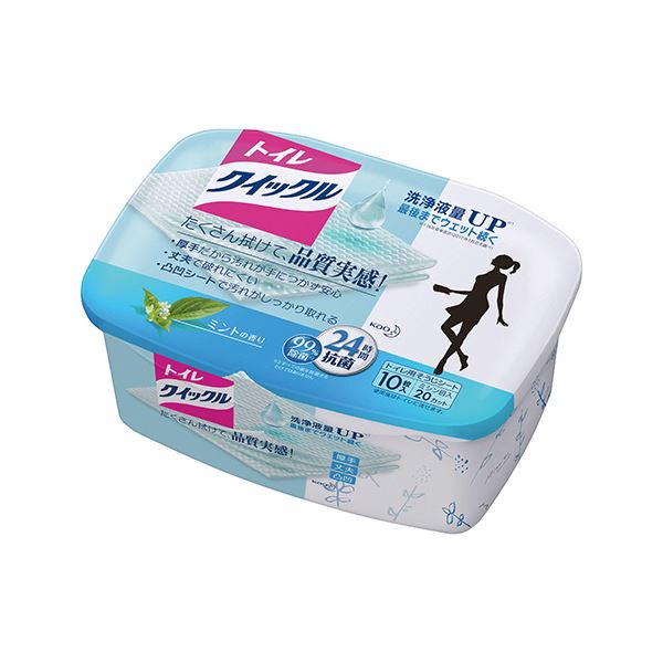 (まとめ) 花王 トイレクイックル 本体 1箱(10枚) 〔×30セット〕〔代引不可〕の通販は 11,927円