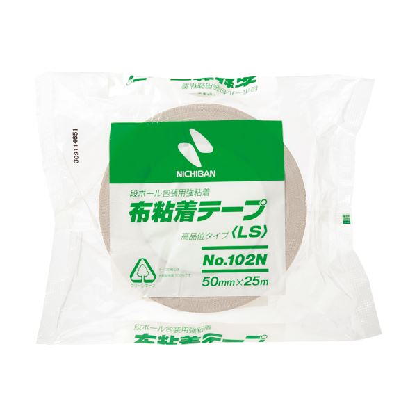 (まとめ) ニチバン 布粘着テープ 50mm×25m 黄土 102N7-50 1巻 〔×30セット〕〔代引不可〕の通販は