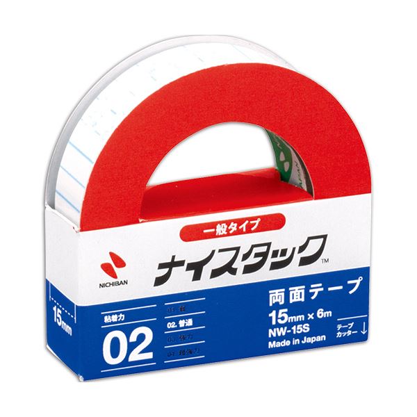 (まとめ) ニチバン ナイスタック 再生紙両面テープ 小巻 15mm×6m NW-15S 1巻 〔×30セット〕〔代引不可〕の通販は 10,499円