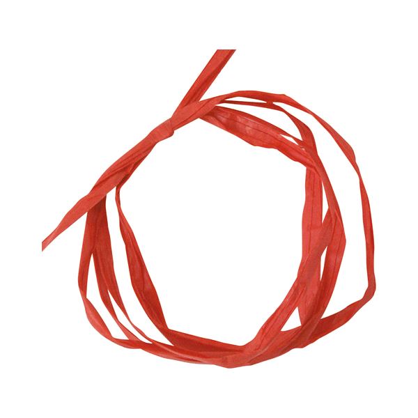 (まとめ) ヘッズ ペーパーラフィア 5mm×50m赤 PR-RE 1巻 〔×30セット〕〔代引不可〕の通販は