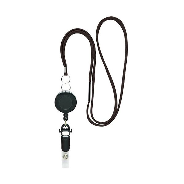 (まとめ) ソニック リール式吊り下げひも 黒 NF-569-D 1本 〔×30セット〕〔代引不可〕の通販は