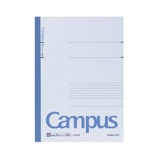 (まとめ) コクヨ キャンパスノート(中横罫) A4 B罫 40枚 ノ-201B 1冊 〔×30セット〕〔代引不可〕の通販は