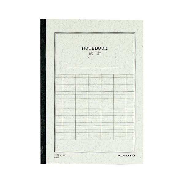 (まとめ) コクヨ 統計ノート セミB5 縦罫6本 40枚 ノ-4V 1冊 〔×30セット〕〔代引不可〕の通販は