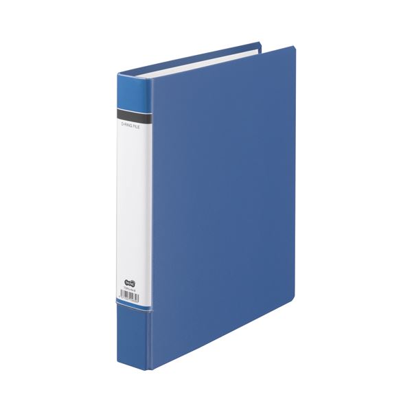 (まとめ) TANOSEE Dリングファイル（貼り表紙） A4タテ 2穴 320枚収容 背幅50mm 青 1冊 〔×30セット〕〔代引不可〕の通販は