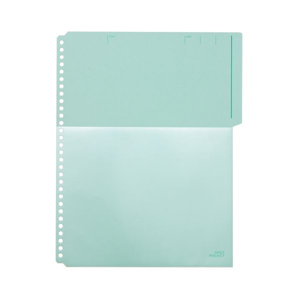 (まとめ) キングジム ハーフポケット A4タテ 30穴 緑 103HP 1パック(10枚) 〔×30セット〕〔代引不可〕の通販は 16,365円