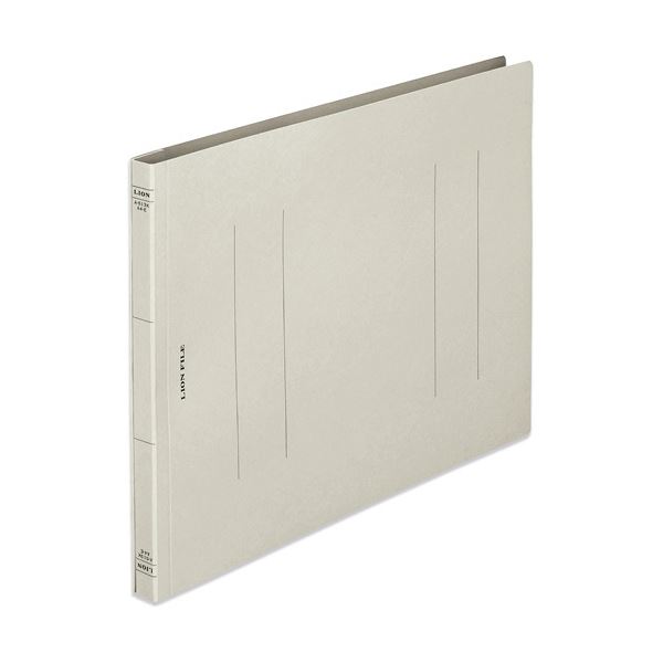 (まとめ) ライオン事務器 フラットファイル(環境)樹脂押え具 A4ヨコ 150枚収容 背幅18mm グレー A-513KA4E 1セット(10冊) 〔×30セット〕〔代引不可〕の通販は